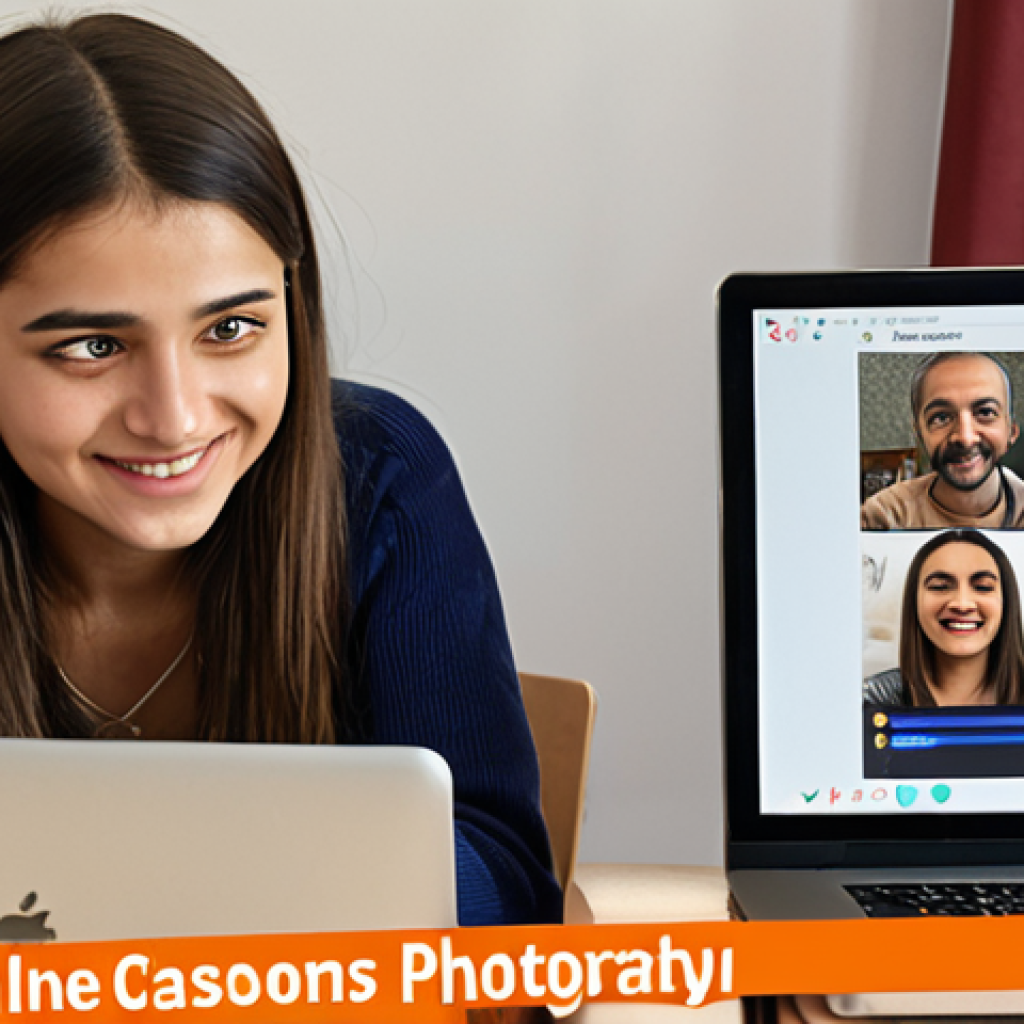 **A lively online classroom:** Students actively participating in a virtual discussion, using various communication tools (chat, video). The atmosphere is friendly and supportive, emphasizing empathy and understanding. Focus on the positive interaction between students and the instructor. The scene should reflect a modern Turkish home setting for the students.
